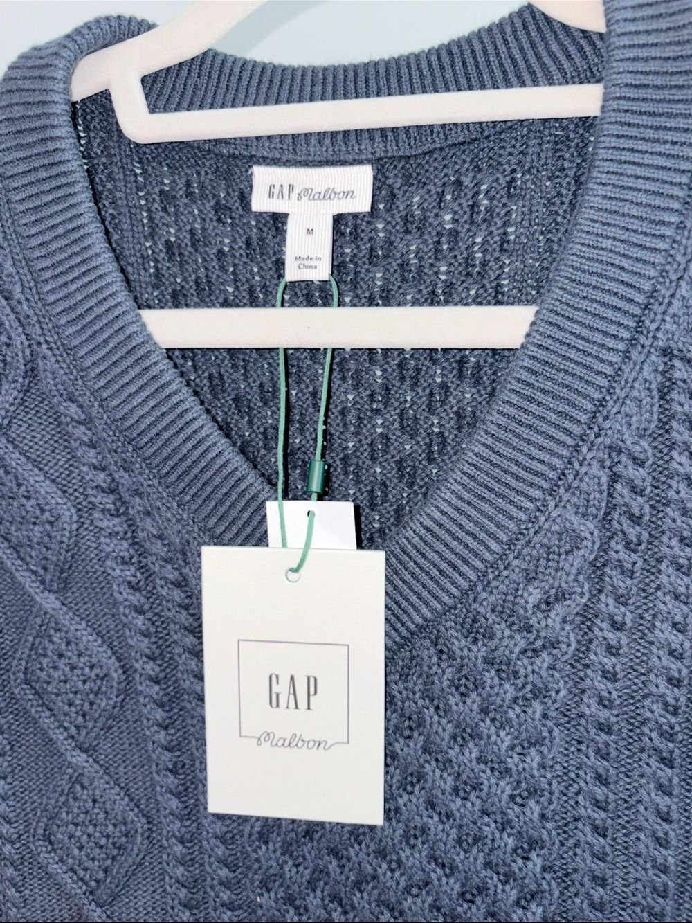 NWT Gap × Malbon Cable-Knit Sweater Vest - Picture 4 of 5
